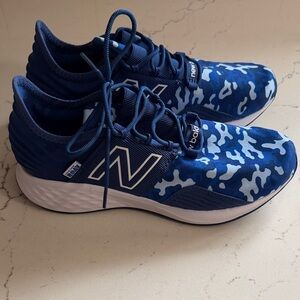 New Balance Kids Blue Camo Sneakers